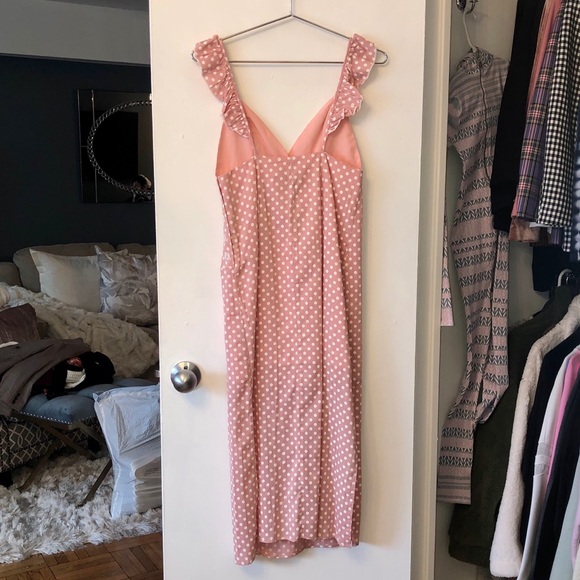 English Factory pink polka dot slip dress - Picture 8 of 9